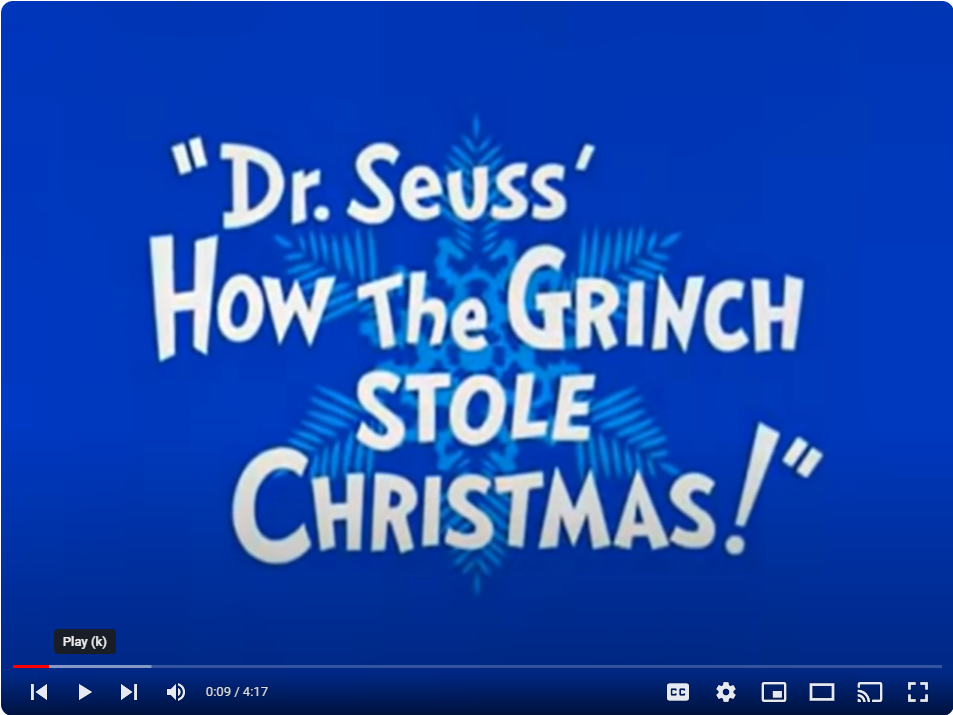 The Grinch who stole Christmas 1966